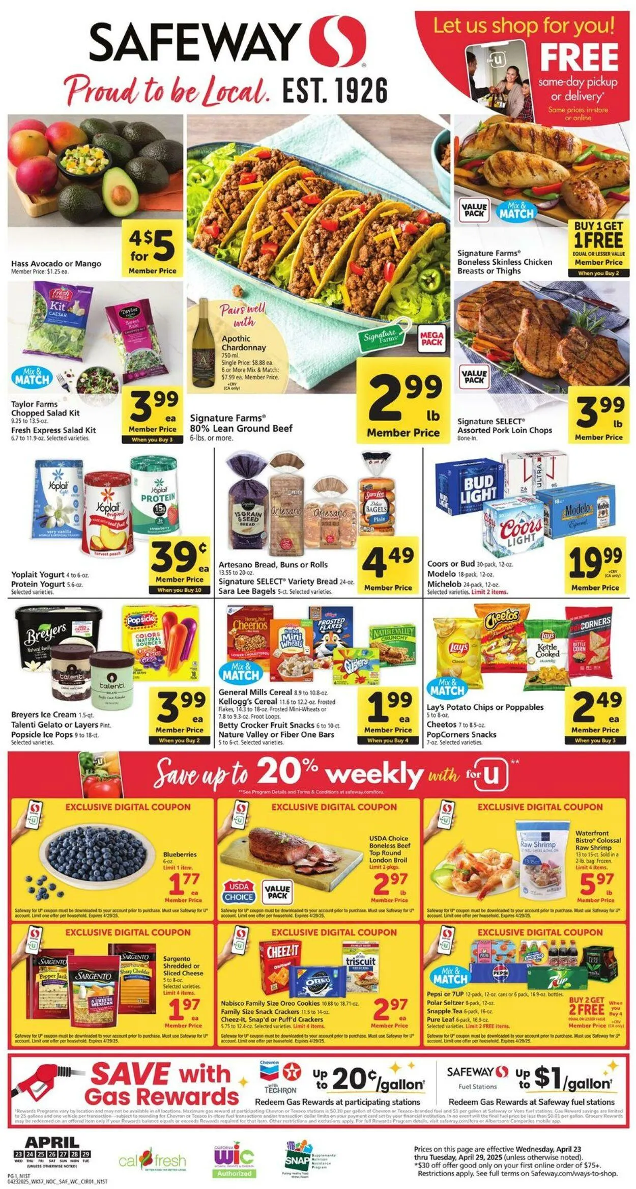 Catálogo de Safeway Current weekly ad 23 de abril al 29 de abril 2025 - Página 1