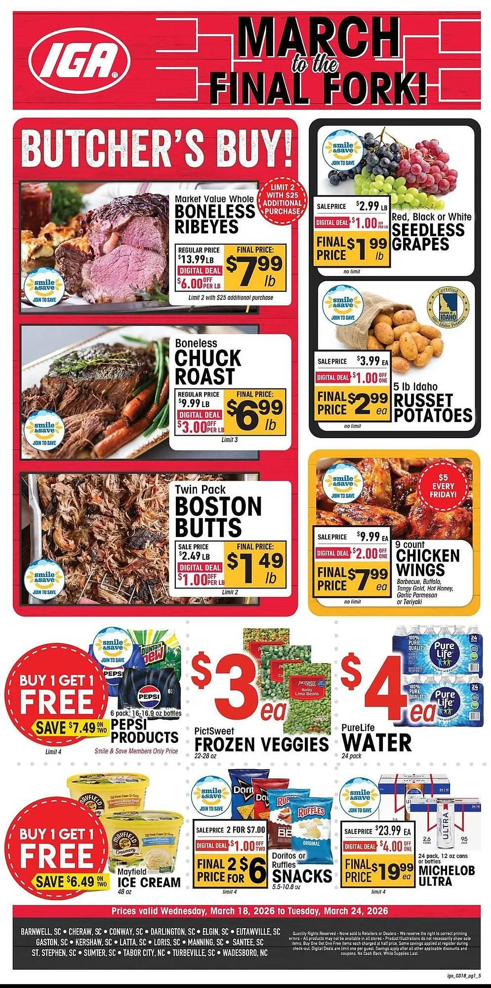 Weekly ad IGA weekly ad from March 18 to March 24 2026 - Page 1