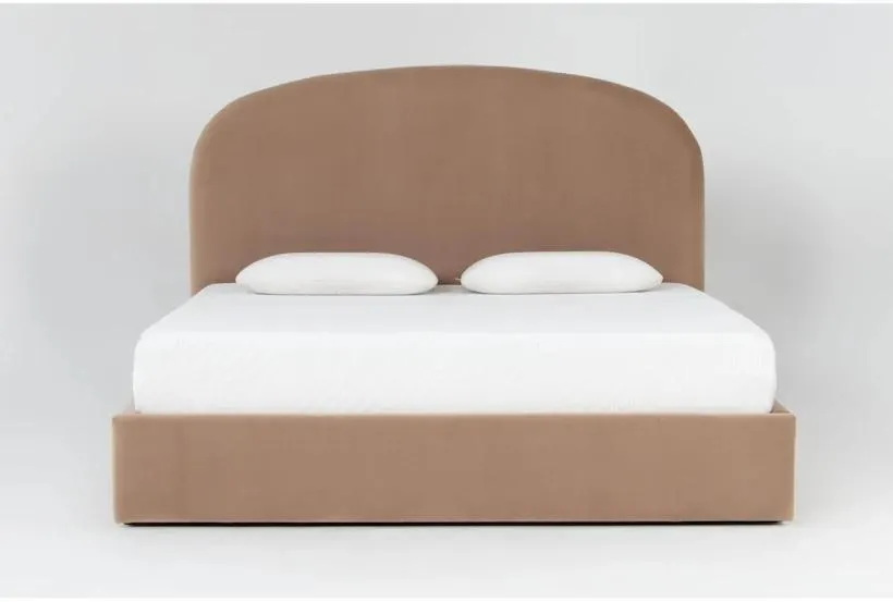 Gio II King Upholstered Arch Panel Bed