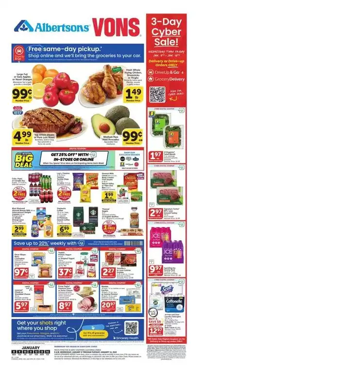 Weekly ad Exclusive bargains from January 8 to January 14 2025 - Page 1