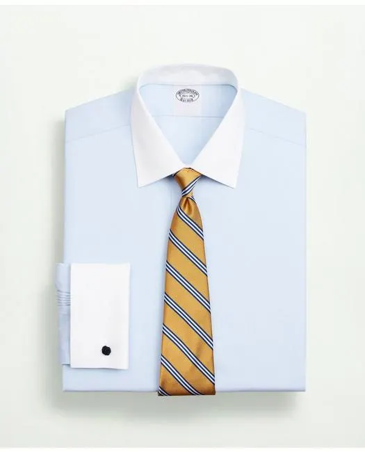 Stretch Supima® Cotton Non-Iron Pinpoint Oxford Ainsley Collar Dress Shirt