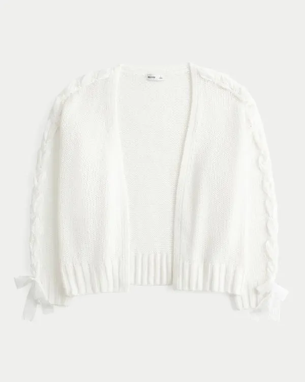 Easy No-Close Lace Sleeve Cardigan