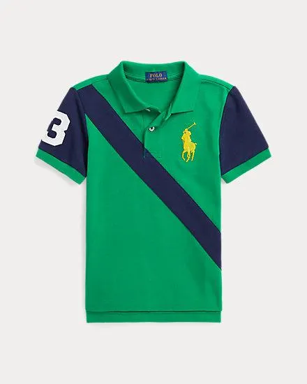 Big Pony Cotton Mesh Polo Shirt