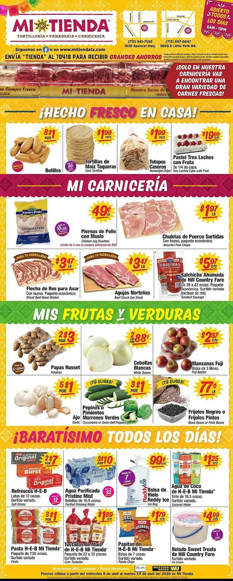 Weekly ad Mi Tienda weekly ad from April 8 to April 14 2026 - Page 1