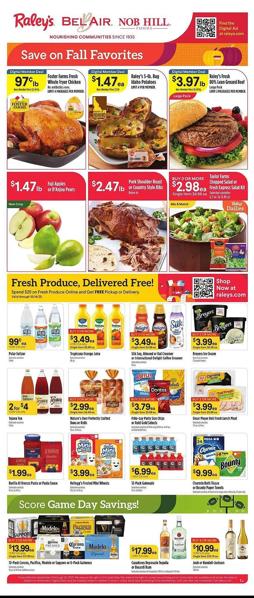 Weekly ad Nob Hill weekly ad from September 24 to September 30 2025 - Page 1