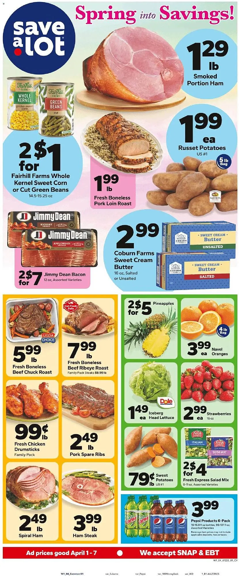 Weekly ad Save a Lot weekly ad from April 1 to April 7 2026 - Page 1