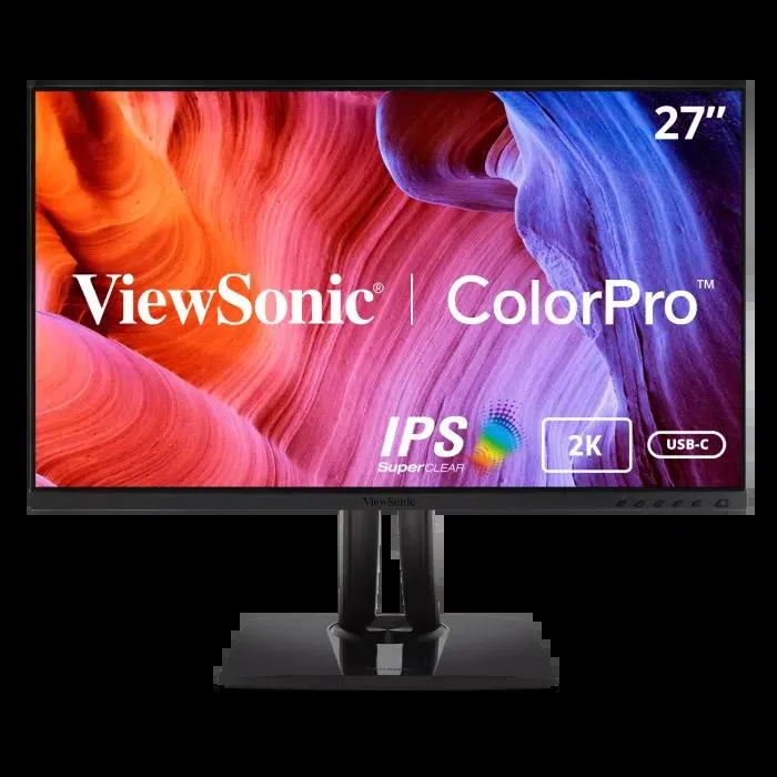 ViewSonic 27" ColorPro™ 1440p IPS Monitor with 60W USB-C, sRGB and Pantone Validated | VP2756-2K
