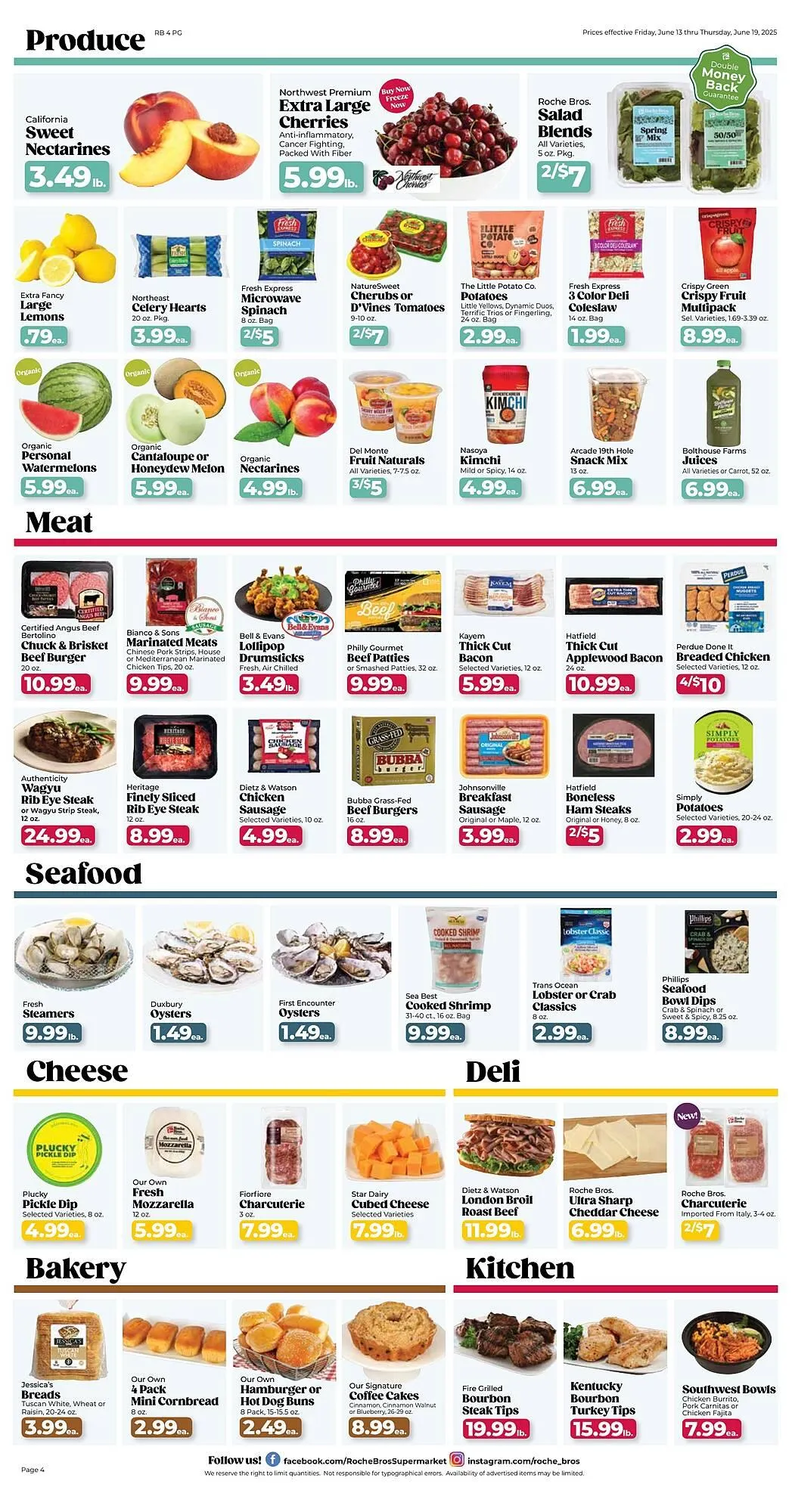 Weekly ad Roche Bros Weekly Ad from June 13 to June 19 2025 - Page 4