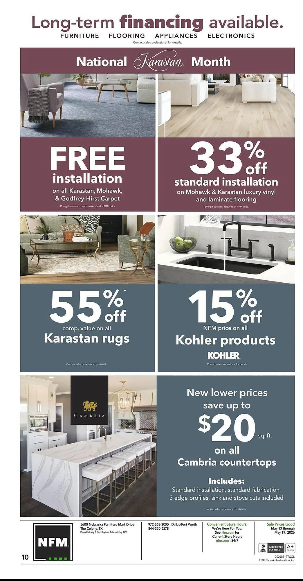 Weekly ad Nebraska Furniture Mart weekly ad from May 13 to May 19 2026 - Page 10