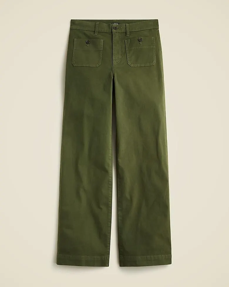 Sailor slim wide-leg chino pant