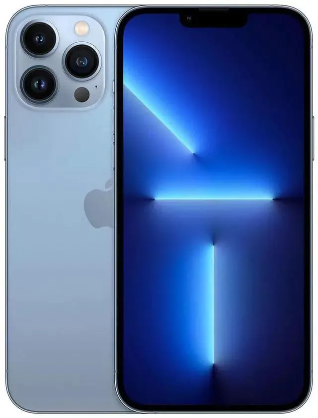 Apple iPhone 13 Pro Max 128GB, Refurbished Unlocked Cell Phone, Blue - Very Good Condition (Grade B)