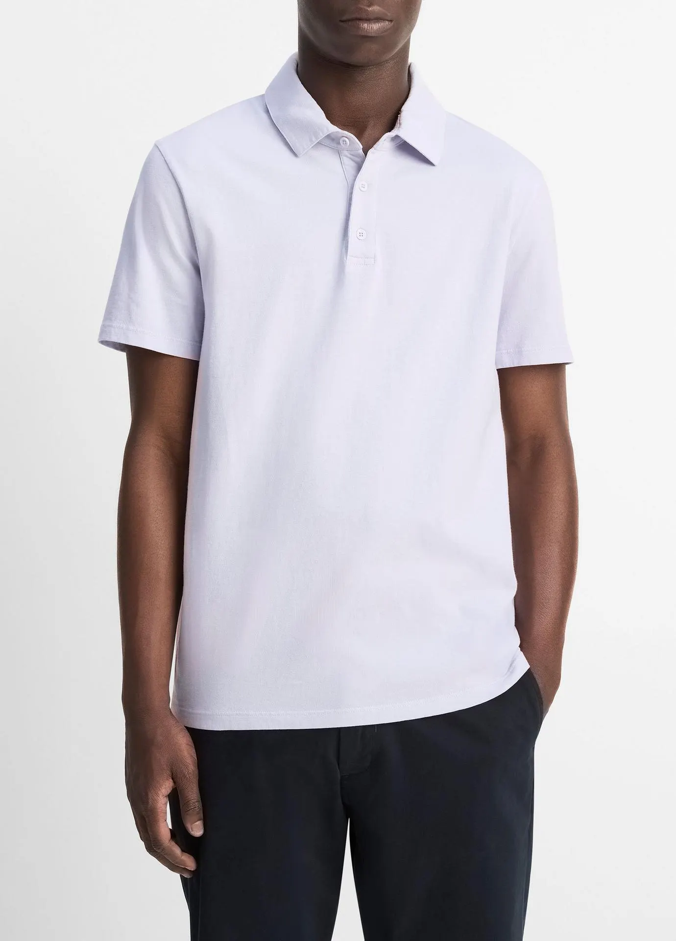 Garment Dye Cotton Polo Shirt