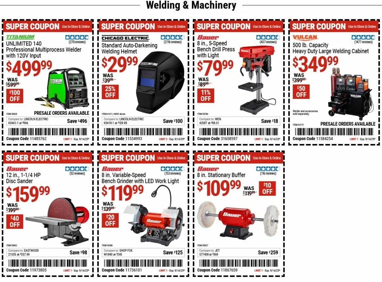 Weekly ad Harbor Freight from September 8 to September 17 2025 - Page 10