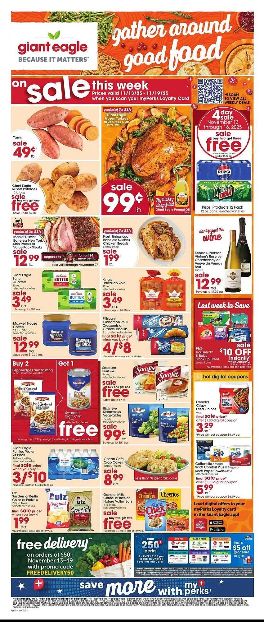 Weekly ad Giant Eagle weekly ad from November 13 to November 19 2025 - Page 1