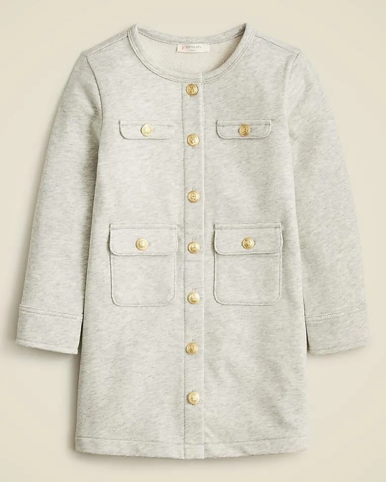 Girls' lady jacket sweatshirt-dress