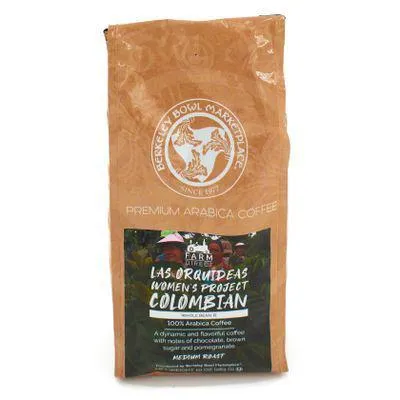 Berkeley Bowl Columbian Whole Bean Coffee