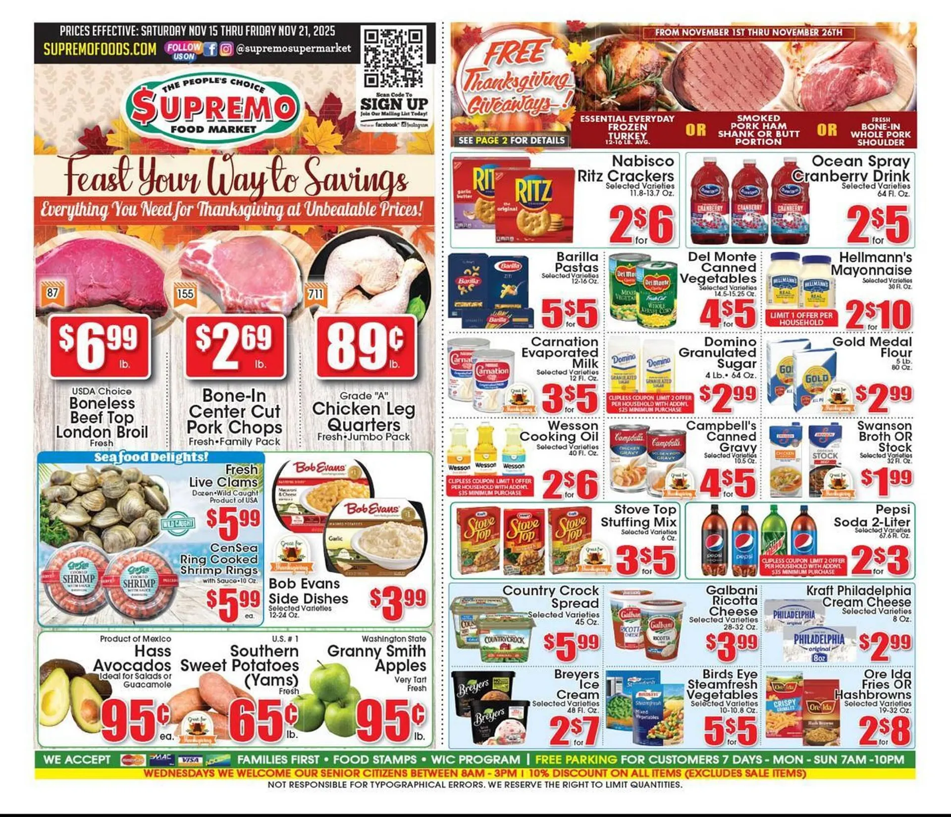 Weekly ad Supremo Foods Inc weekly ad from November 15 to November 21 2025 - Page 1