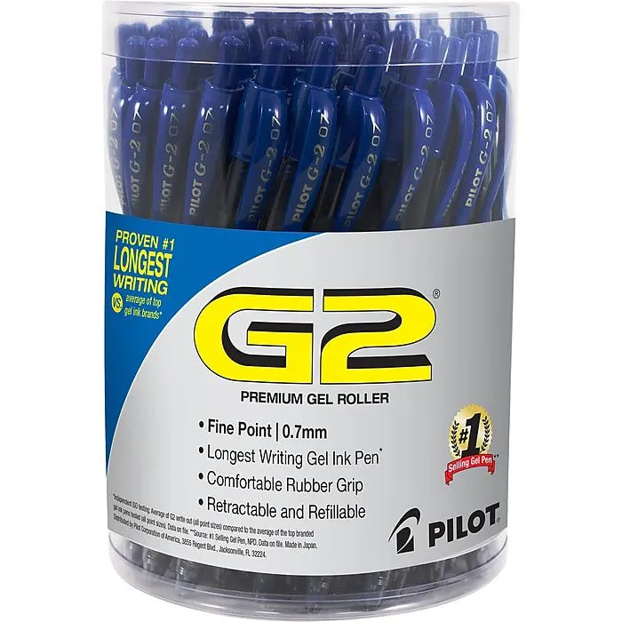 Pilot G2 Retractable Gel Pens,