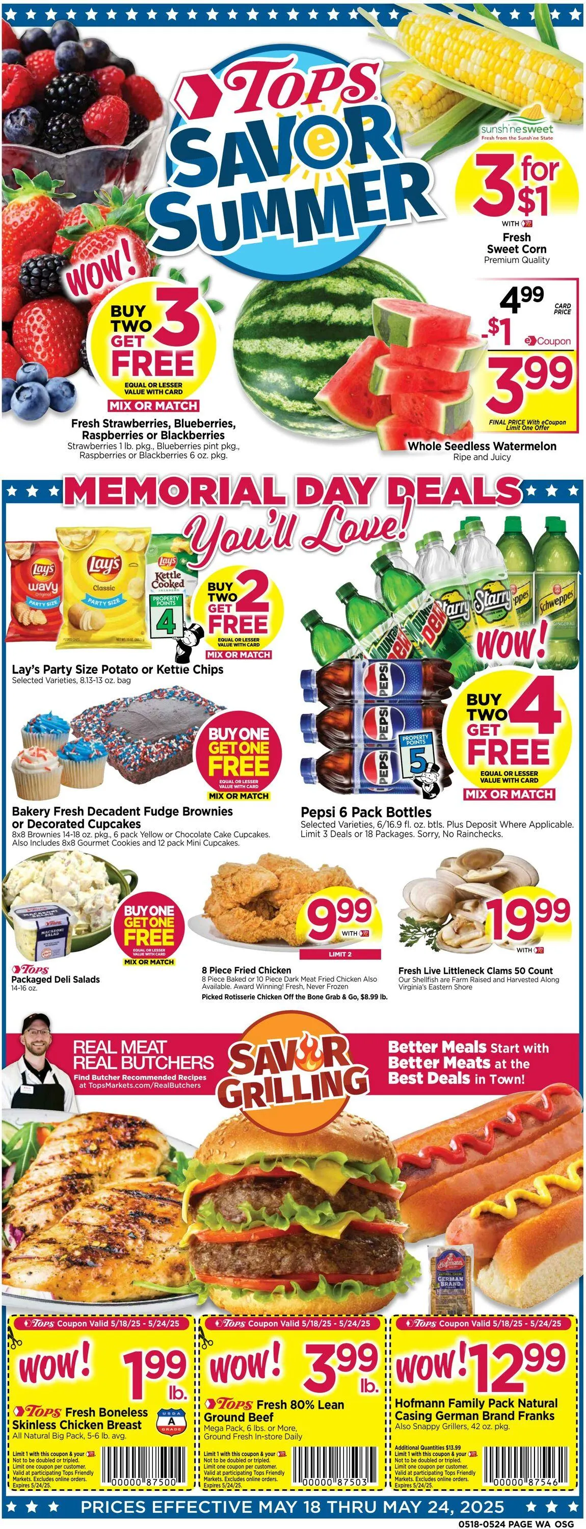 Weekly ad Tops Friendly Markets from May 18 to May 24 2025 - Page 1