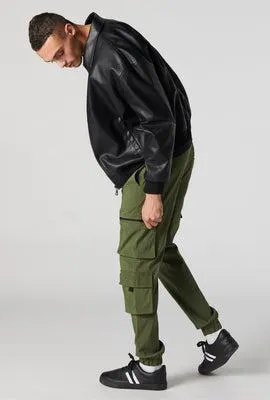 Multi Pocket Green Cargo Jogger