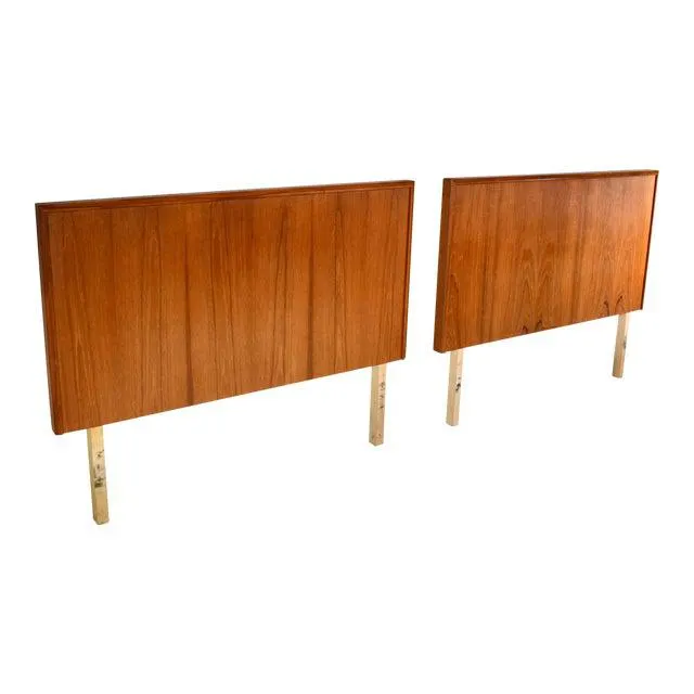 Pair of Teak Danish Modern Style Headboards