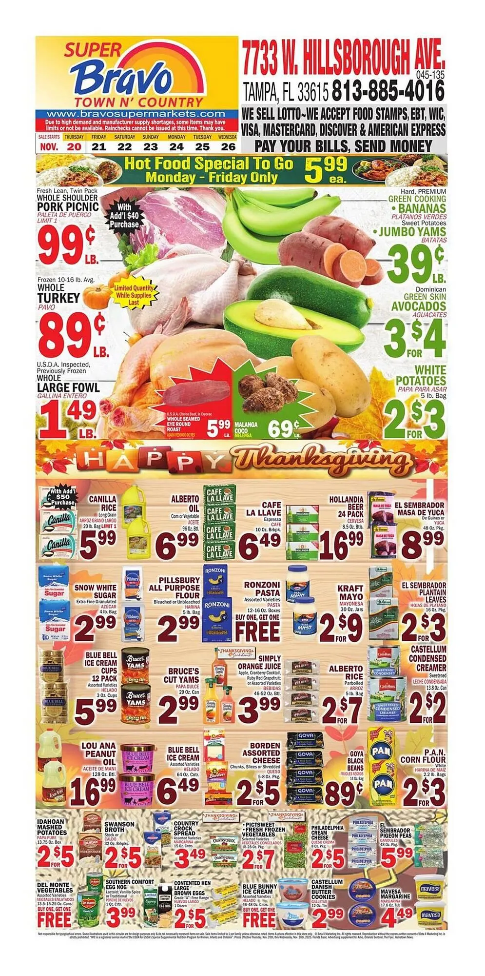 Weekly ad Bravo Supermarkets weekly ad from November 20 to November 26 2025 - Page 1
