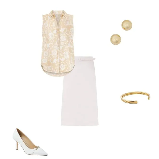 Floral Sleeveless Essential Shirt