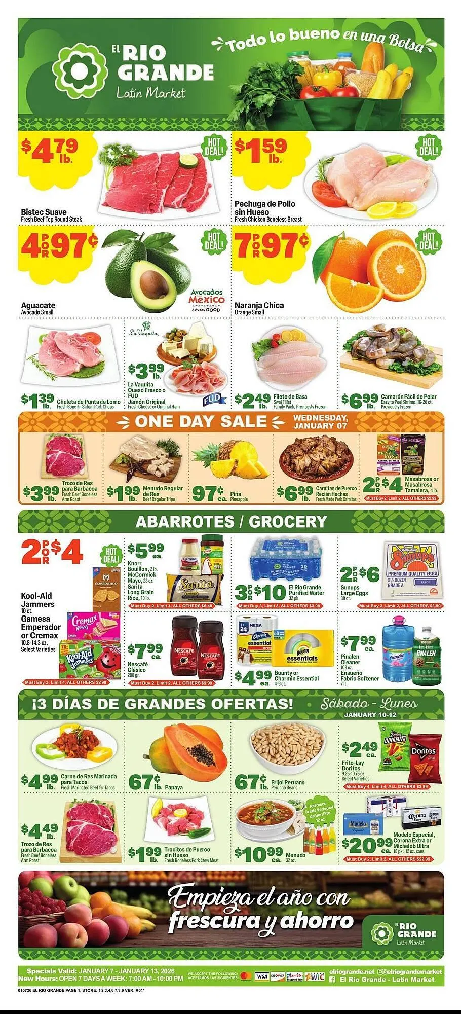 Weekly ad El Rio Grande weekly ad from January 7 to January 13 2026 - Page 1