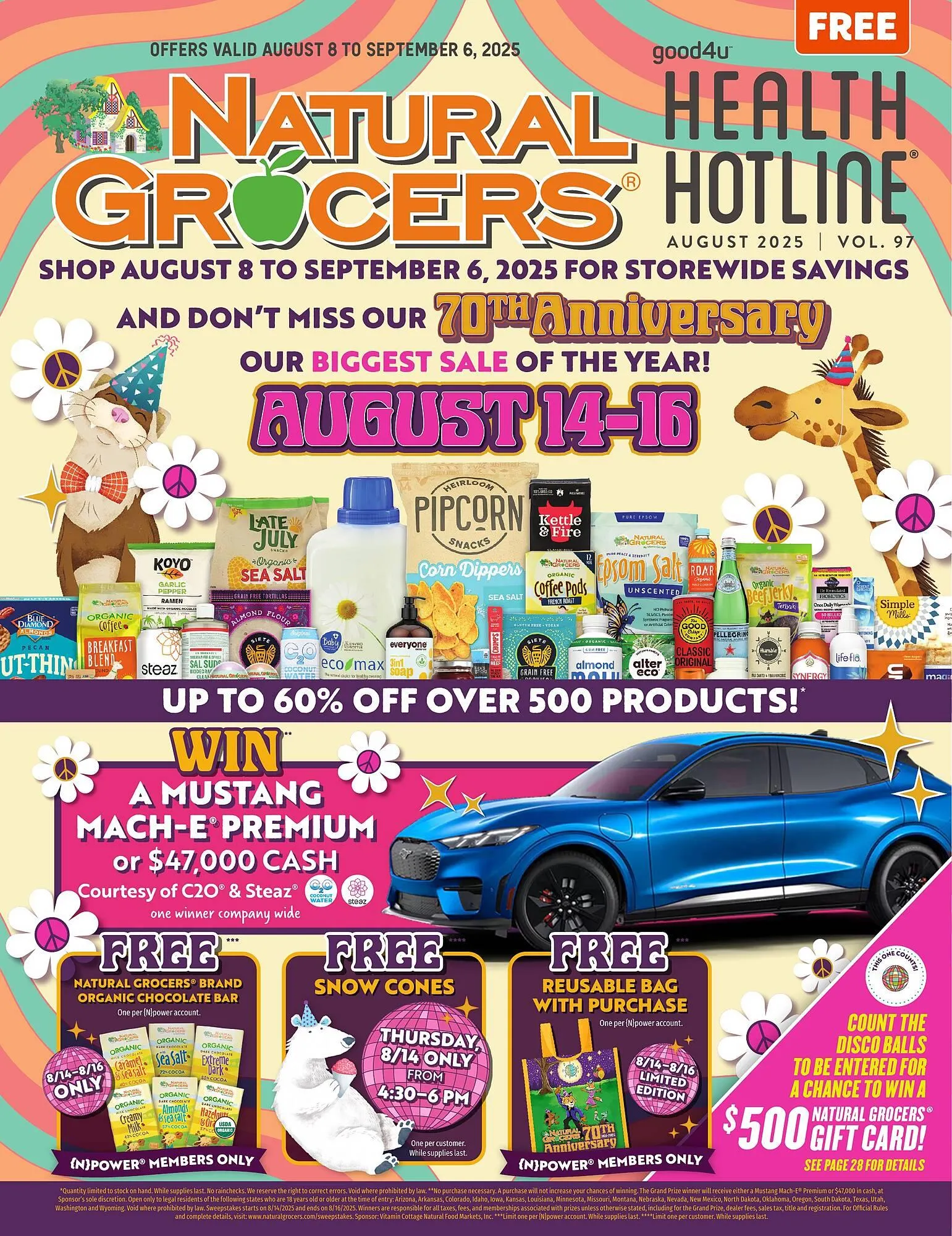 Weekly ad Natural Grocers ad from August 8 to September 6 2025 - Page 1
