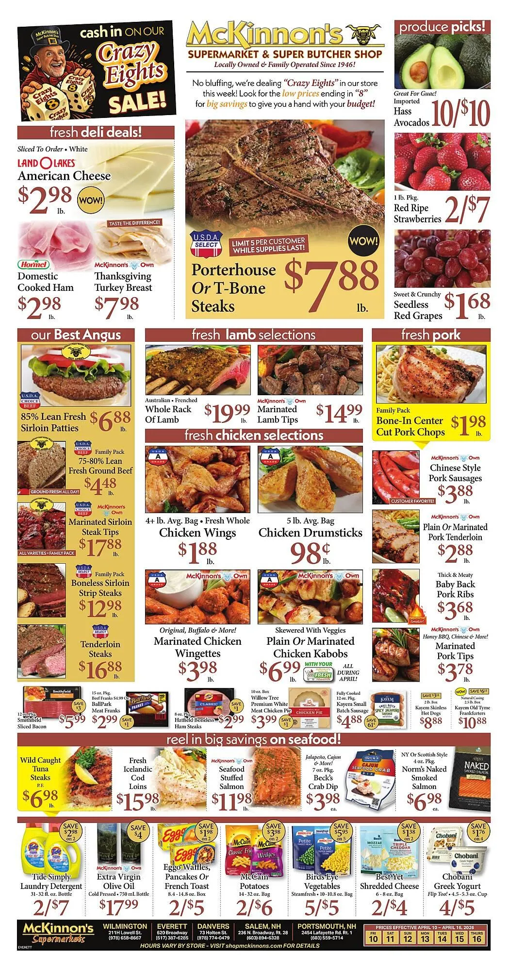 Weekly ad McKinnon's Supermarkets weekly ad from April 10 to April 16 2026 - Page 1