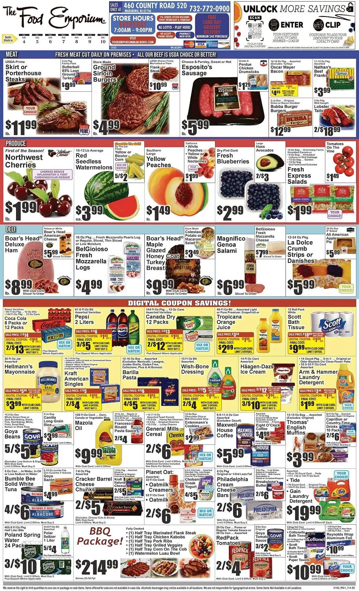 Weekly ad The Food Emporium Weekly Ad from July 4 to July 10 2025 - Page 1