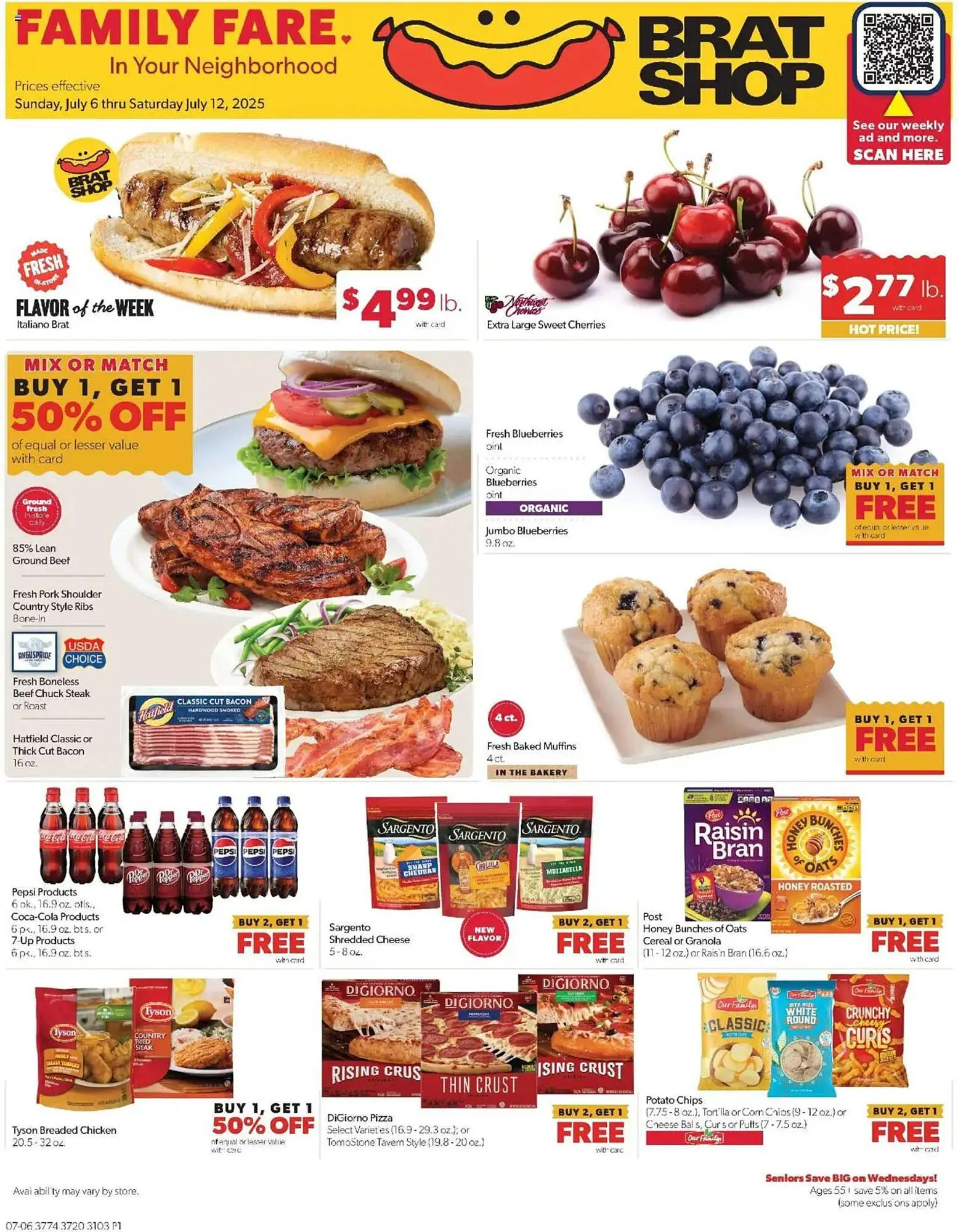 Weekly ad Family Fare Weekly Ad from July 6 to July 13 2025 - Page 1