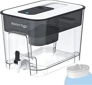 Waterdrop 200-Gallon Long-Life 40-Cup Large Water Filter Dispenser with 1 Filter, for Home and Office