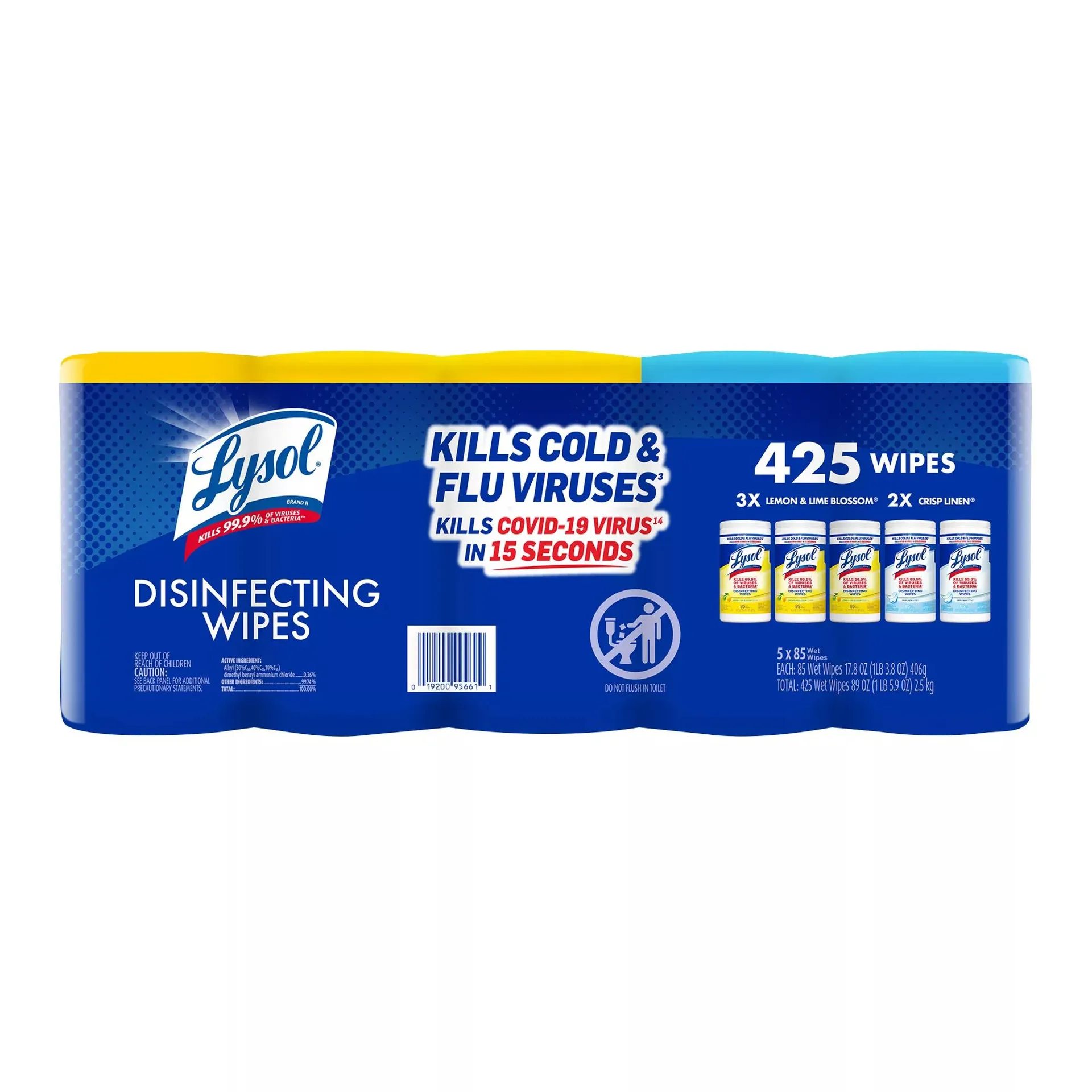 Lysol Disinfecting Wipes Variety Pack, 425 ct.