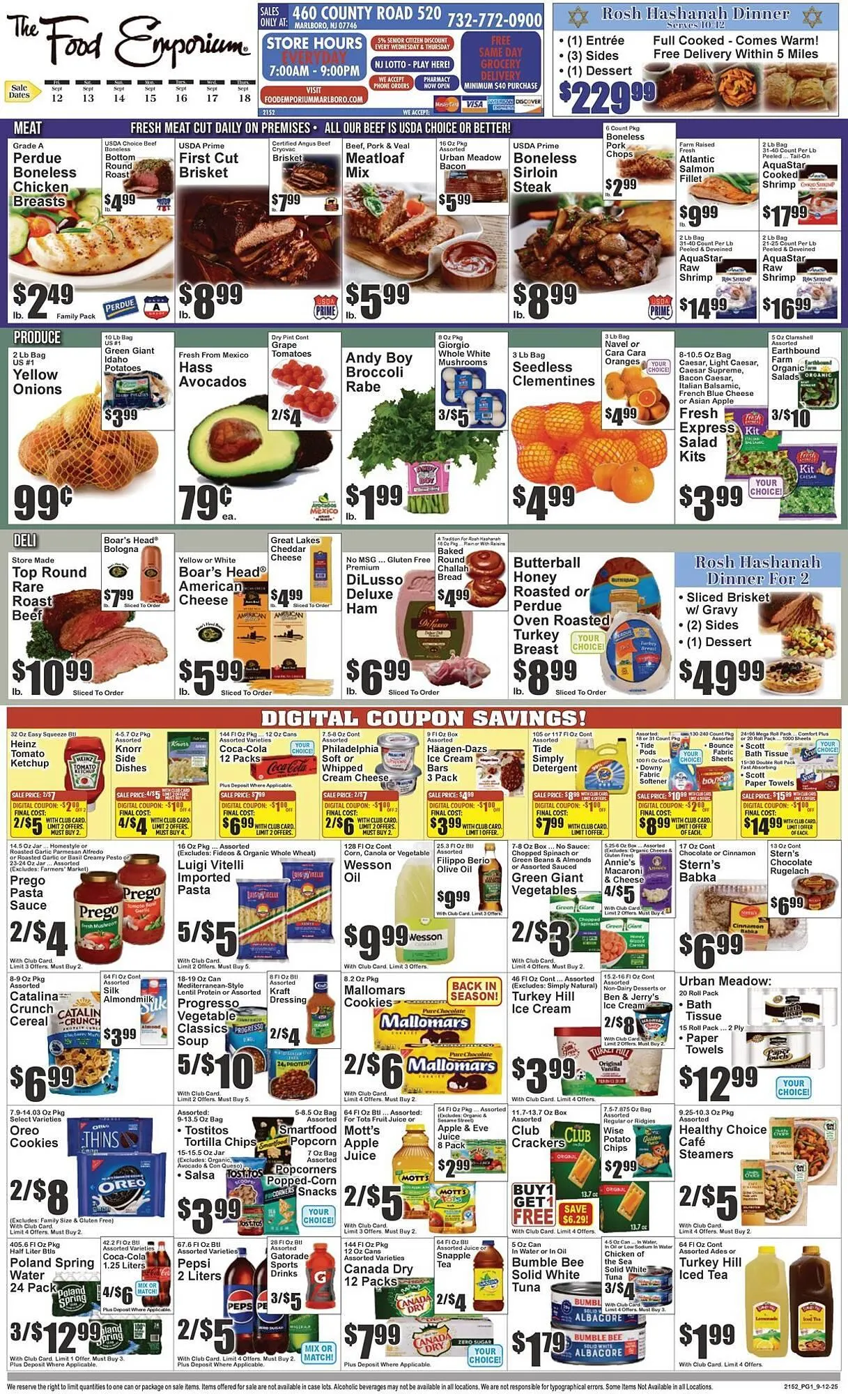 Weekly ad The Food Emporium circular from September 12 to September 18 2025 - Page 1