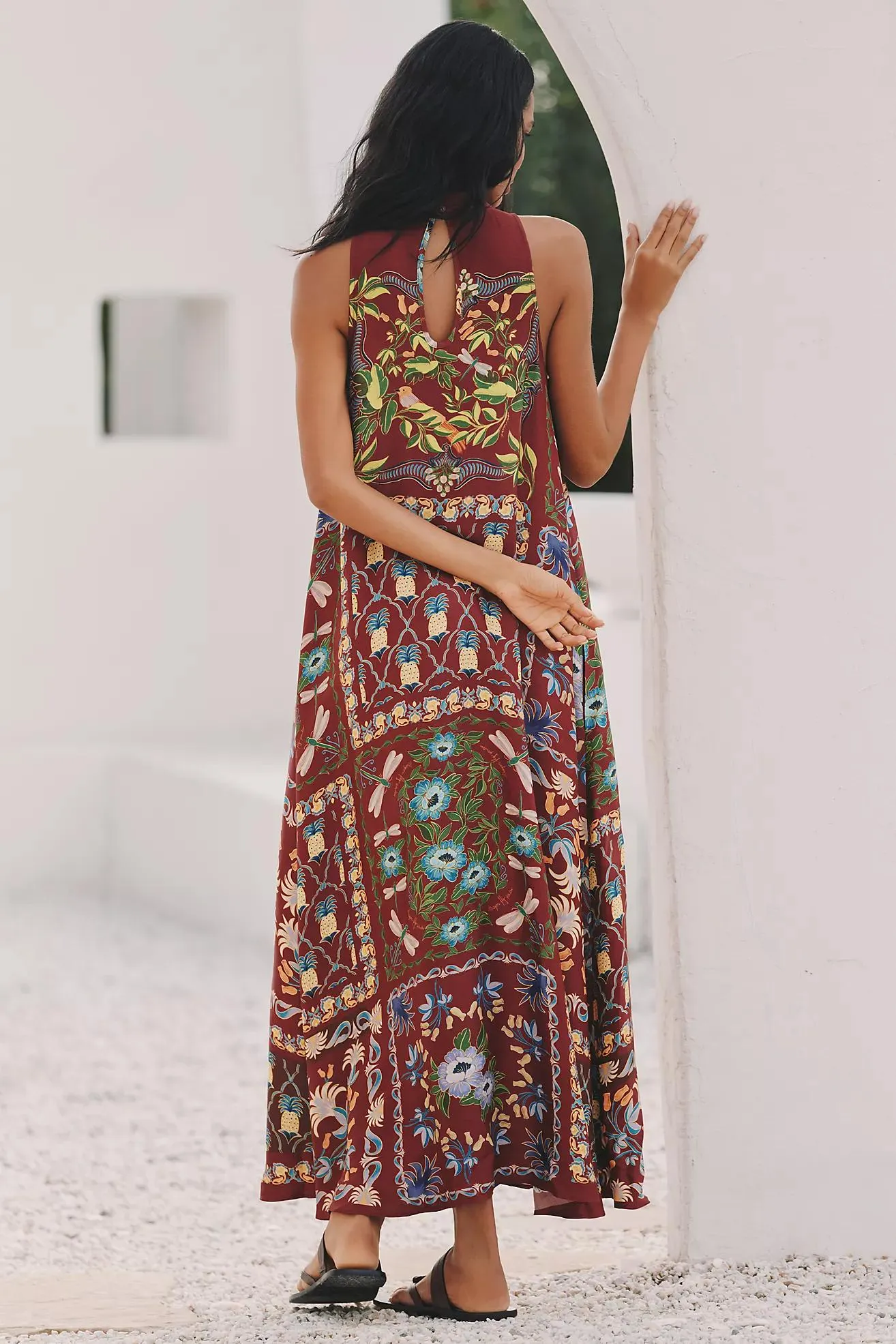 Farm Rio Halter Maxi Dress