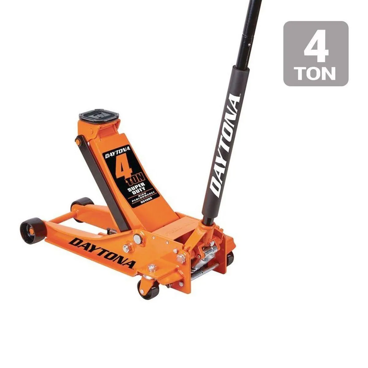 4 Ton Professional Floor Jack with RAPID PUMP, Orange