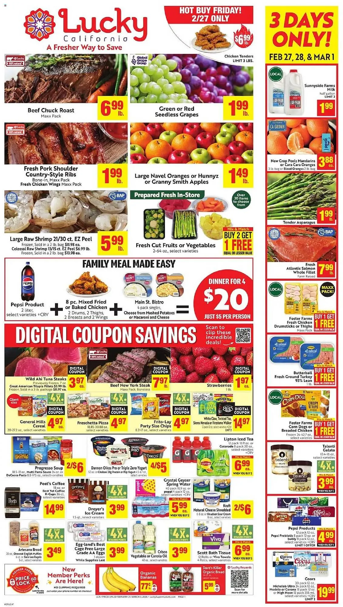 Weekly ad Lucky Supermarkets weekly ad from February 25 to March 3 2026 - Page 1