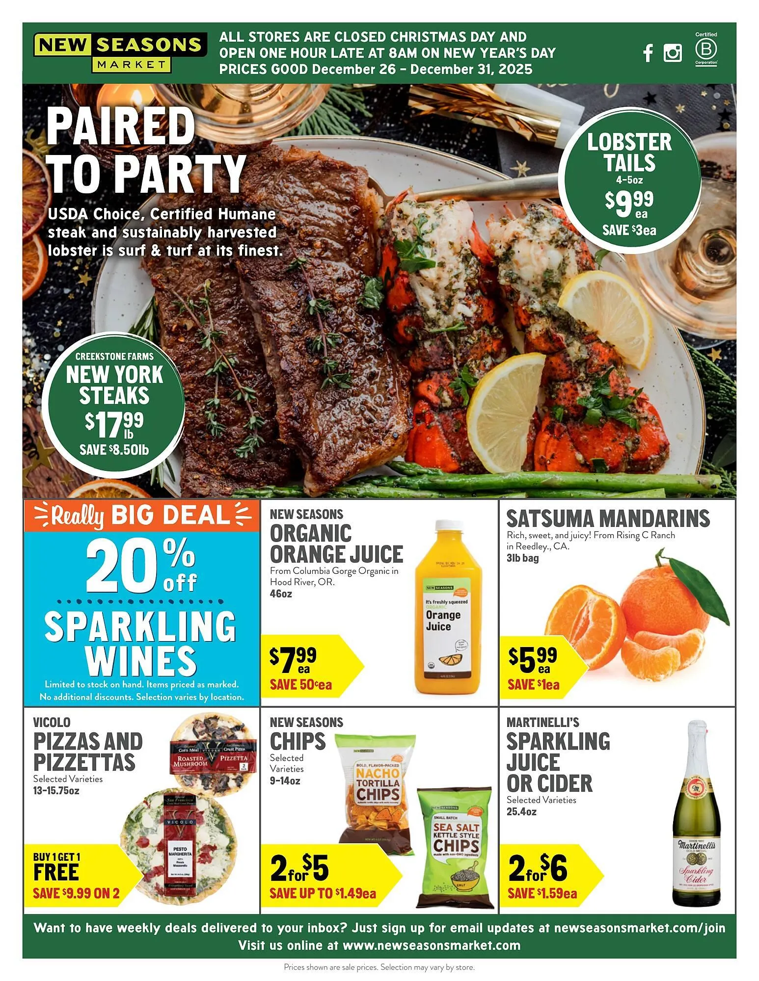 Weekly ad New Seasons Market weekly ad from December 26 to December 31 2025 - Page 1