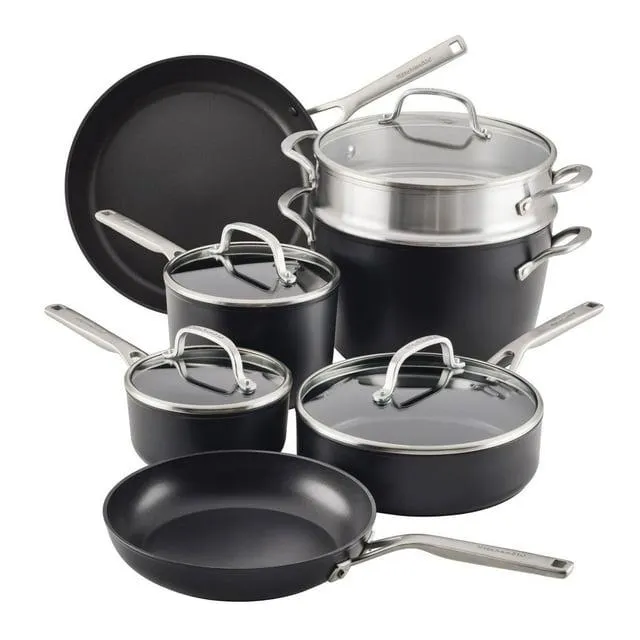 KitchenAid 11- Piece Hard Anodized Induction Nonstick Cookware Set