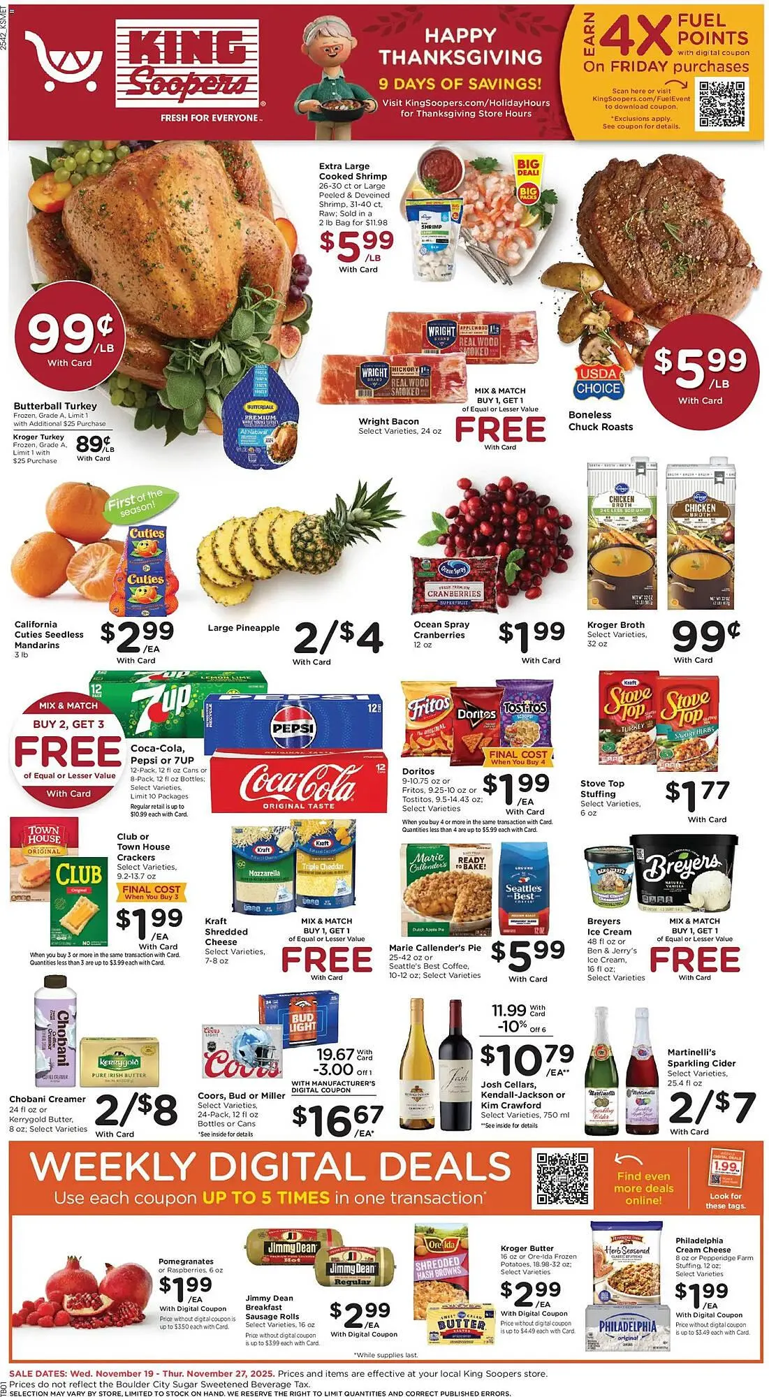 Weekly ad King Soopers weekly ad from November 19 to November 28 2025 - Page 1