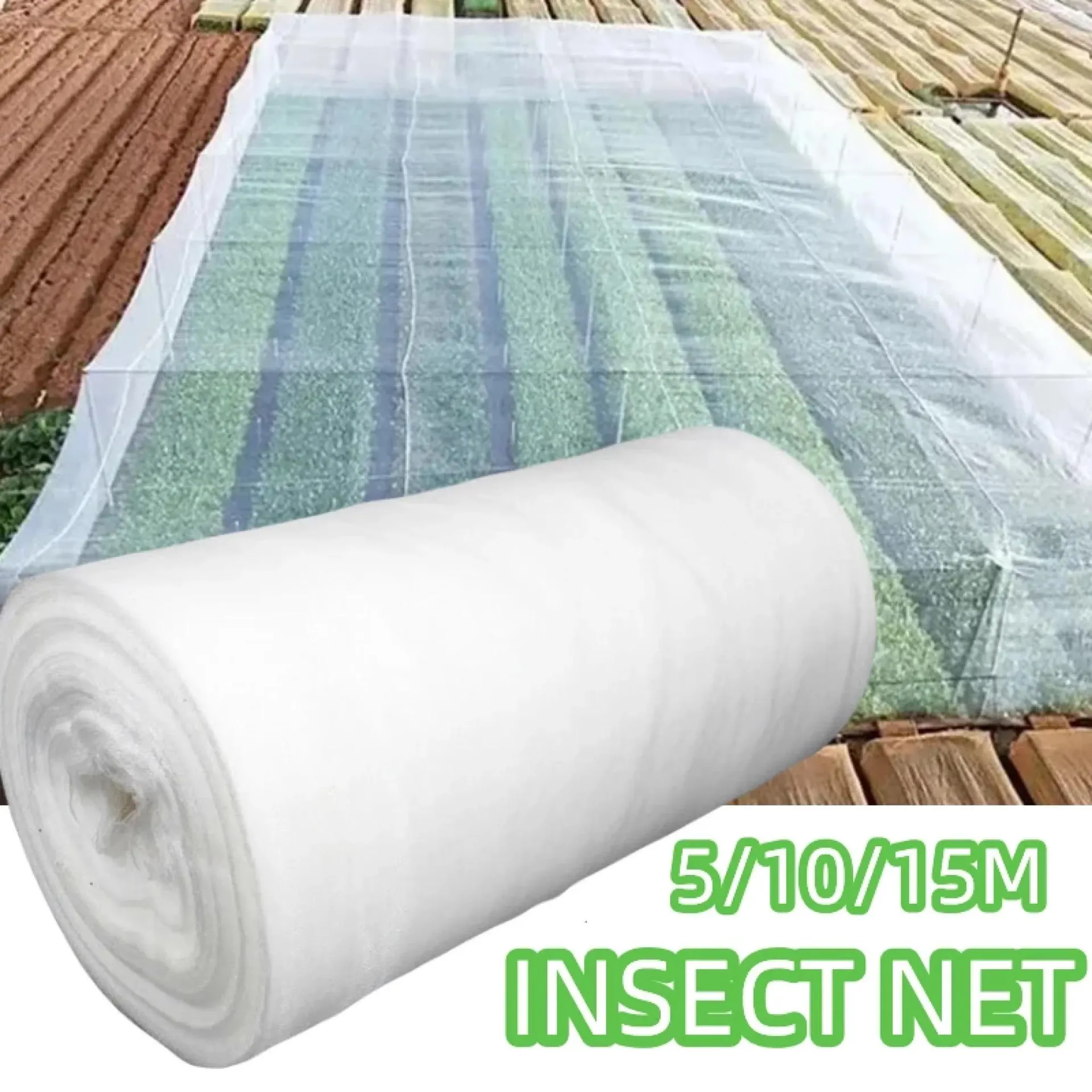 Red de malla para jardín, protección contra insectos, mosquitos, plantas, verduras, frutas y flores, control de plagas, malla 60