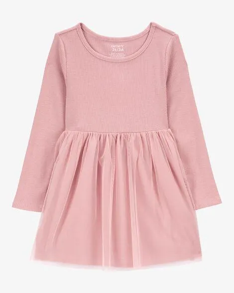 Baby Tutu Long-Sleeve Jersey Dress