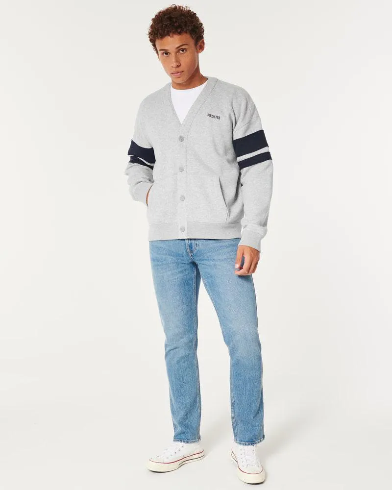 Relaxed Fleece Logo Cardigan