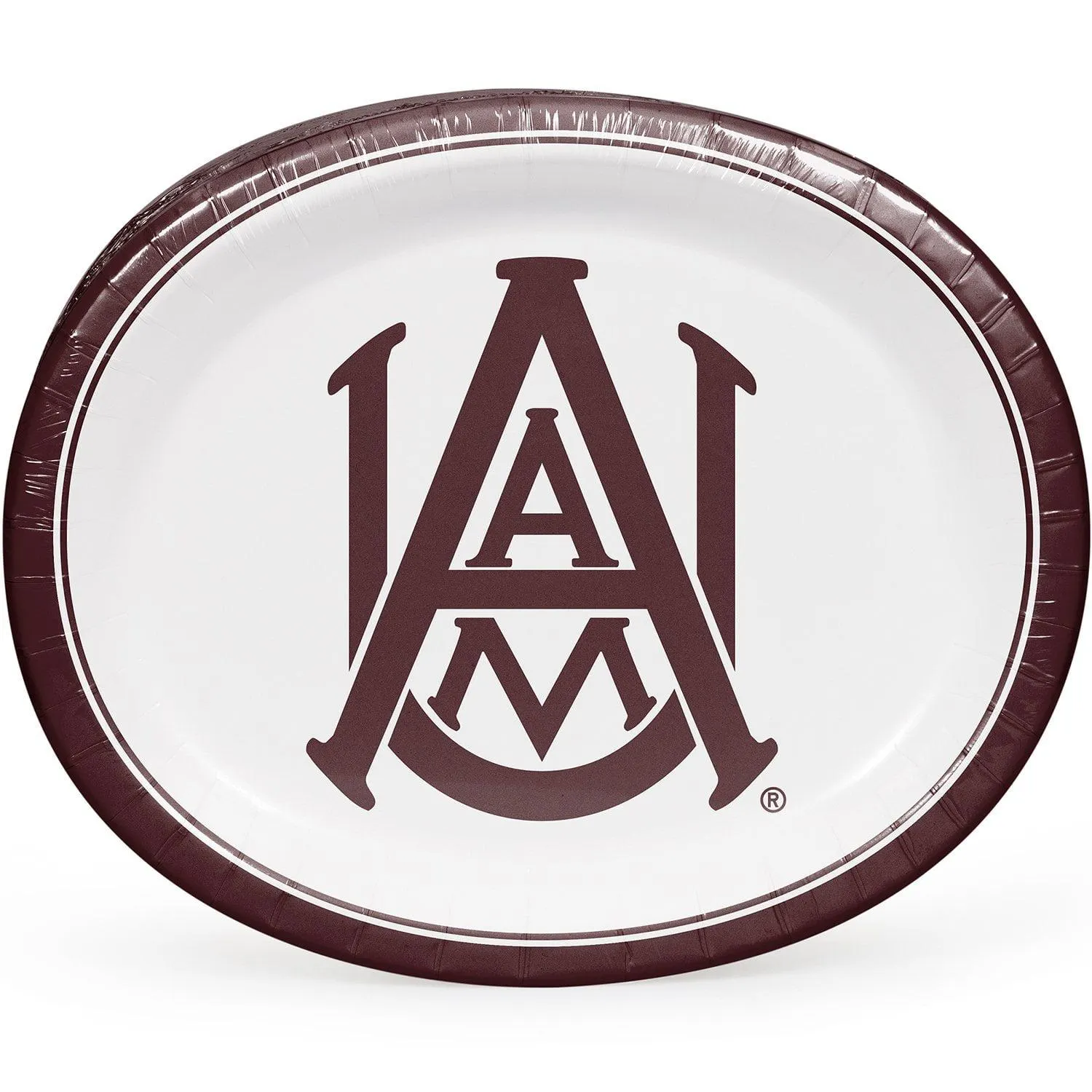 Alabama A&M University NCAA HBCU Oval Paper Plates, 50 ct.