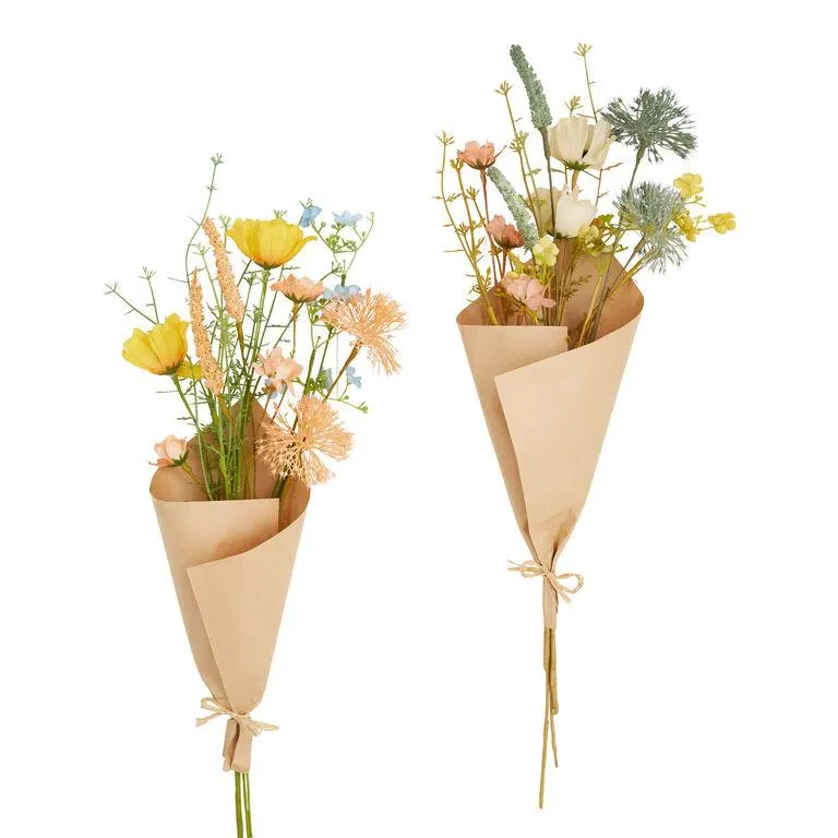 Faux Spring Floral Mixed Bunch