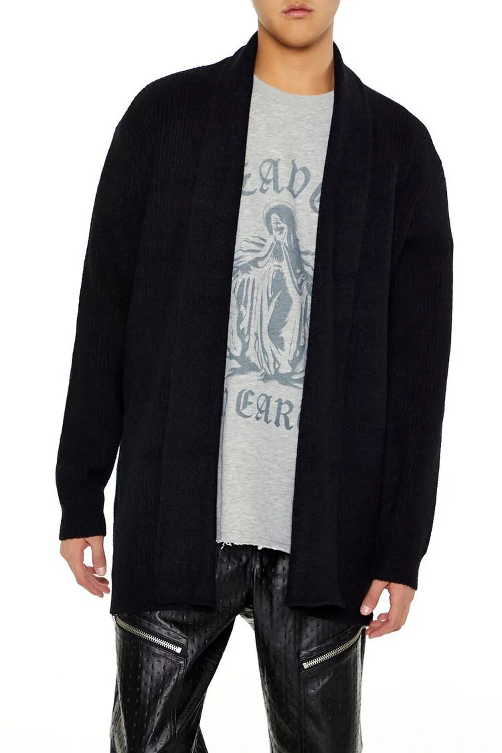 Open-Front Cardigan Sweater