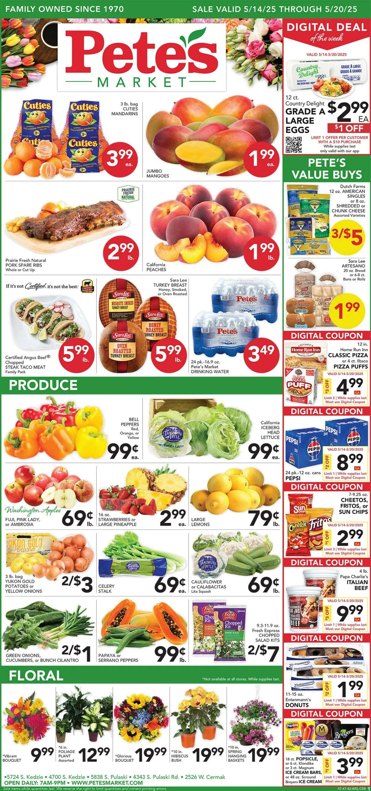 Weekly ad Pete's Fresh Market Current weekly ad from May 14 to May 20 2025 - Page 1