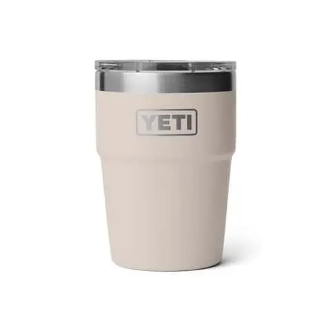 YETI Rambler 16 oz Cape Taupe BPA Free Stackable Tumbler with MagSlider Lid