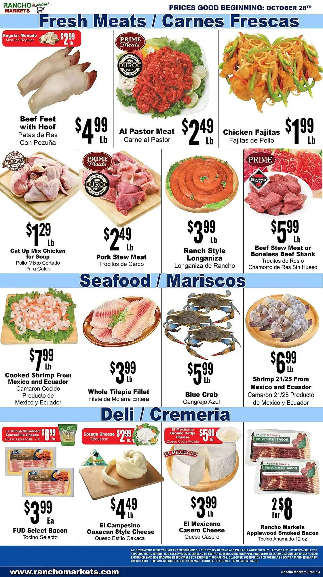 Weekly ad Rancho Markets weekly ad from October 28 to November 3 2025 - Page 4